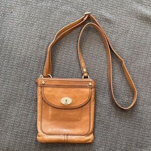 Fossil Tan Crossbody Bag